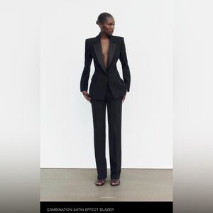 COPY - Zara; Satin Effect Blazer, NWT. Sz Large